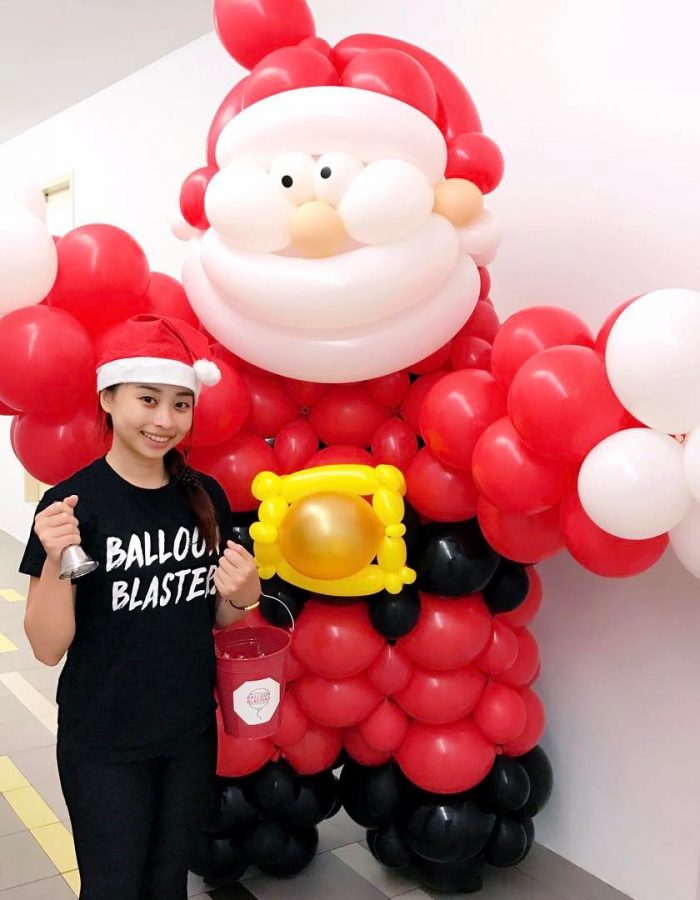 SANTA CLAUS CHRISTMAS BALLOON MASCOT SCULPTURE